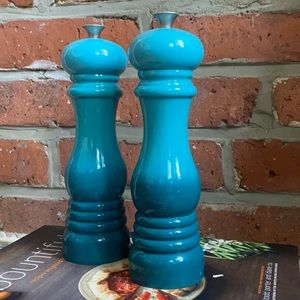 “Caribbean” Blue Le Creuset Salt and Pepper Mills